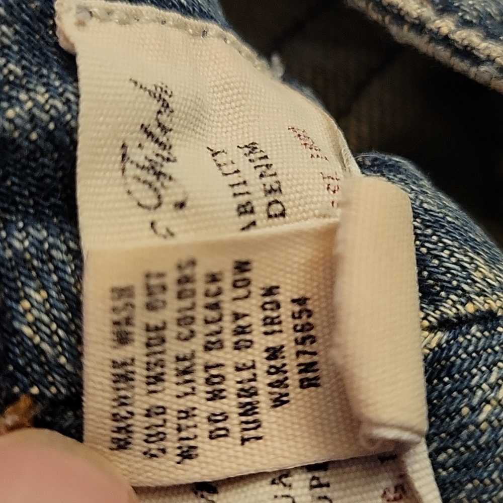 Abercrombie & Fitch distressed bootcut blue jeans 5 pocket 100% cotton Size 6R … - Picture 10 of 10